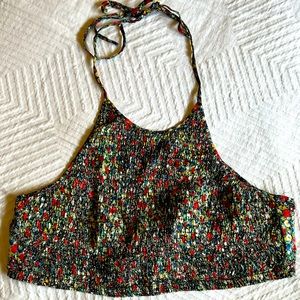 Pins & Needles  Adjustable Flower Print Crop Top